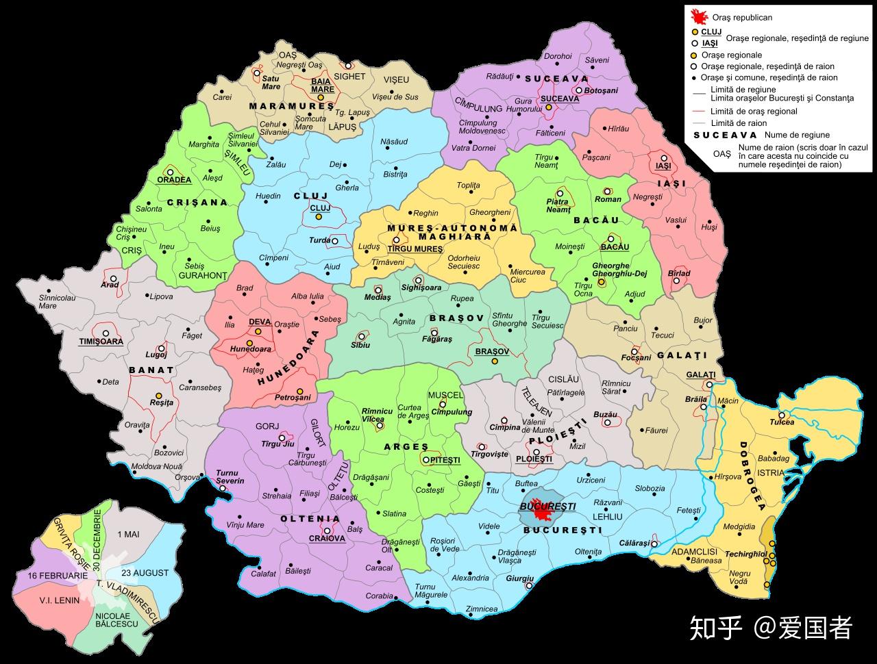 罗马尼亚王国地图图片