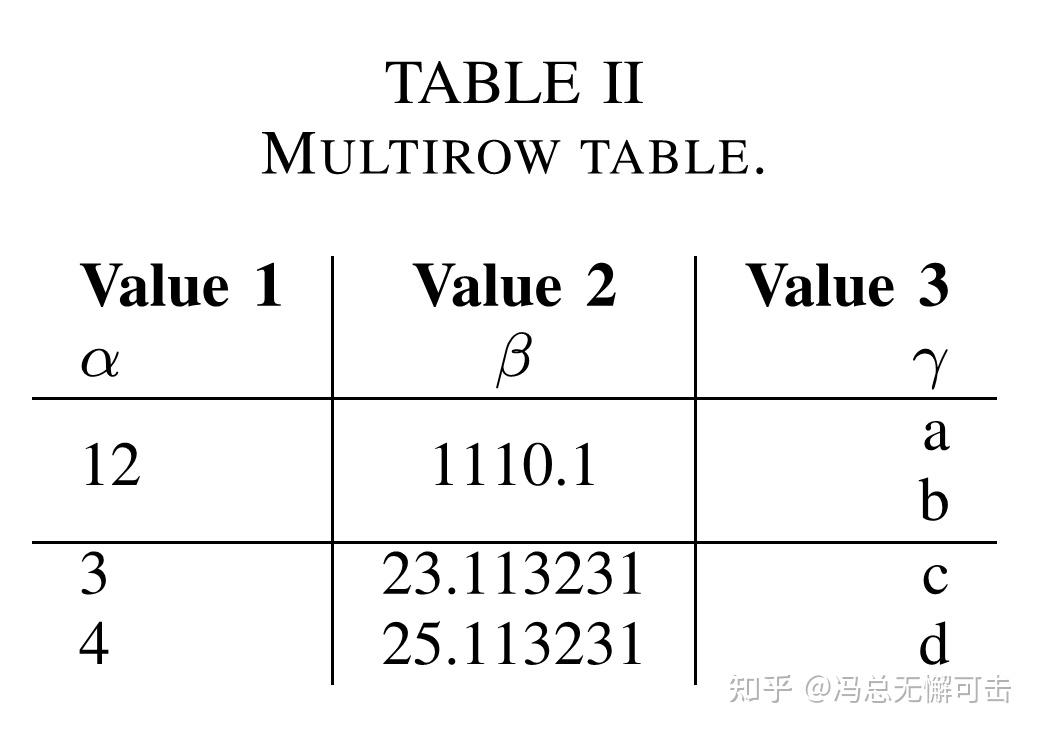 latex怎么让表格里的字上下垂直居中? 知乎