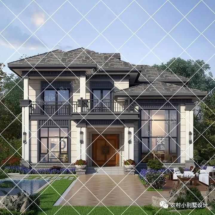 20套简约时尚二层新中式农村自建房别墅,馈赠父母性价比之选 - 知乎