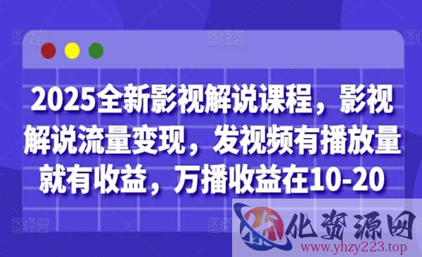 影视解说流量变现_wwz