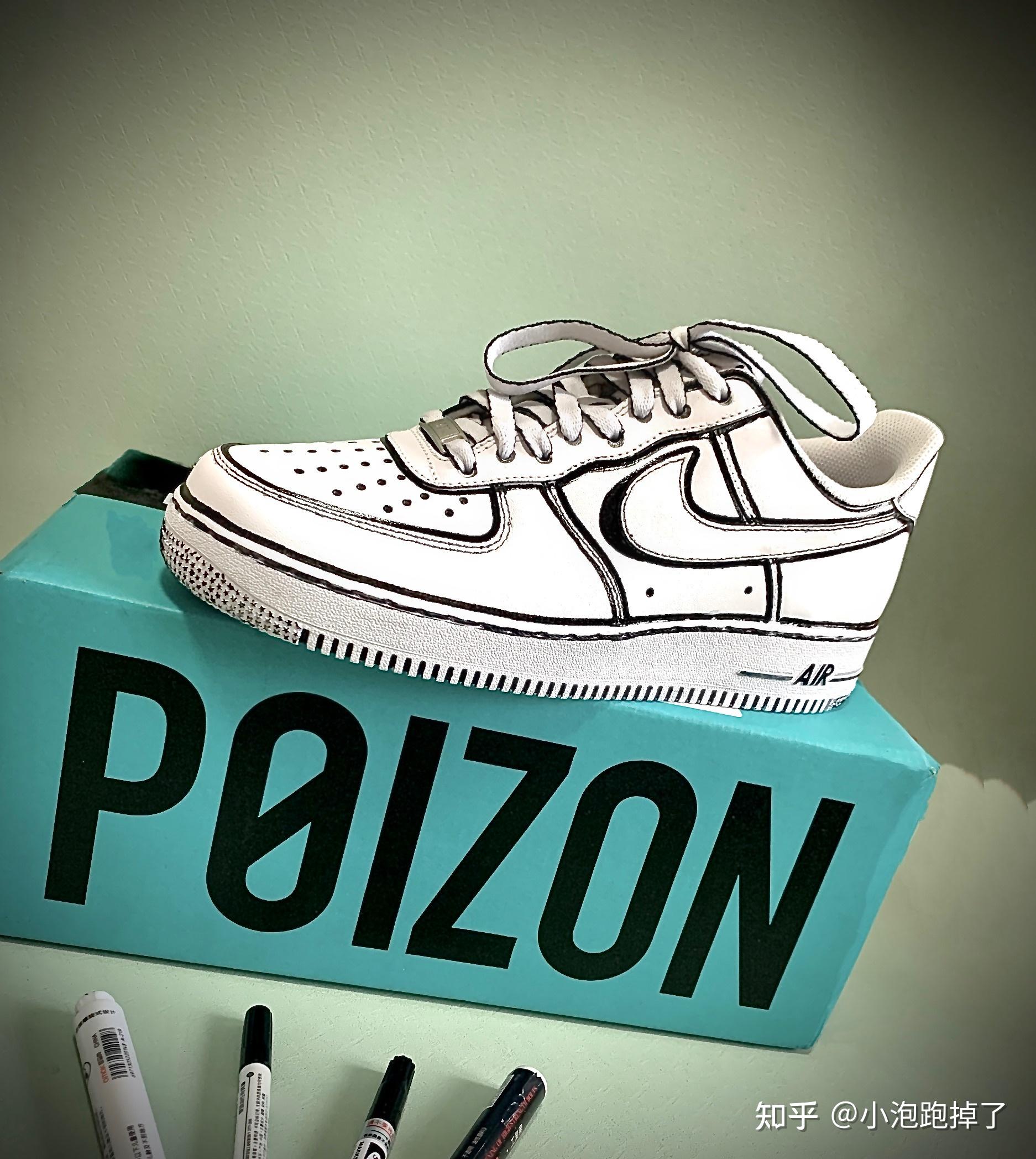 如图的nike空军一号二次元涂鸦如何涂鸦