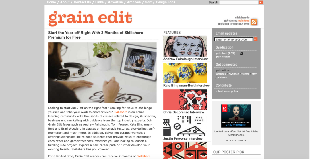 到哪里去找大量高质量的平面设计作品观摩学习？