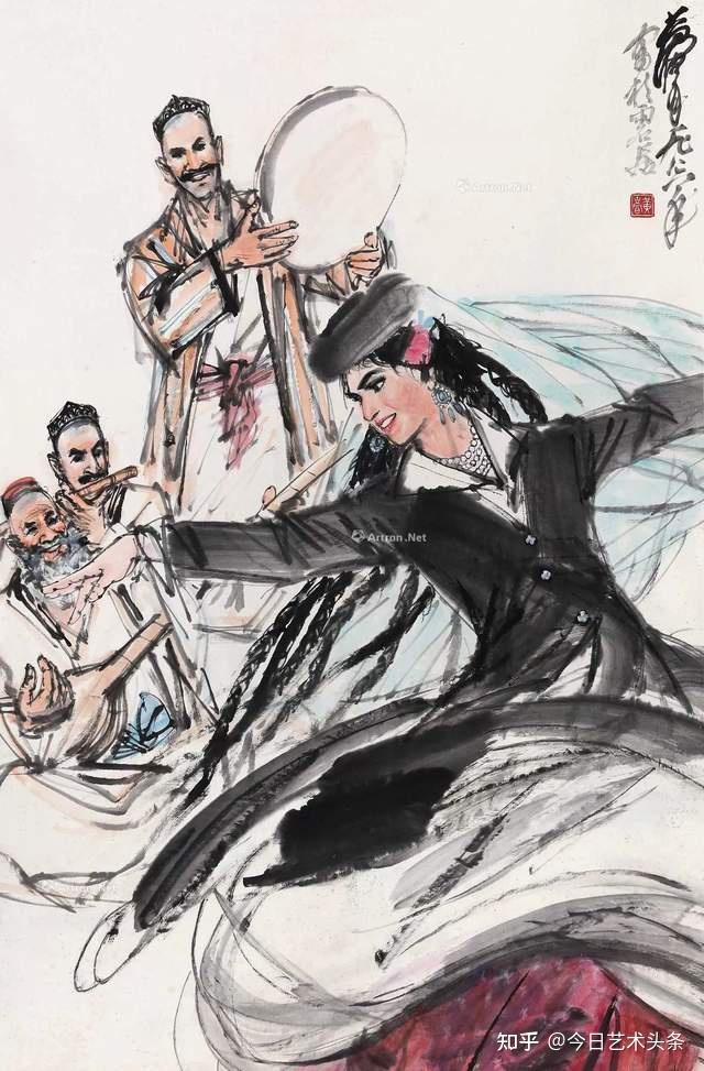 画家黄胄2024年成交最贵的十幅国画作品 - 知乎