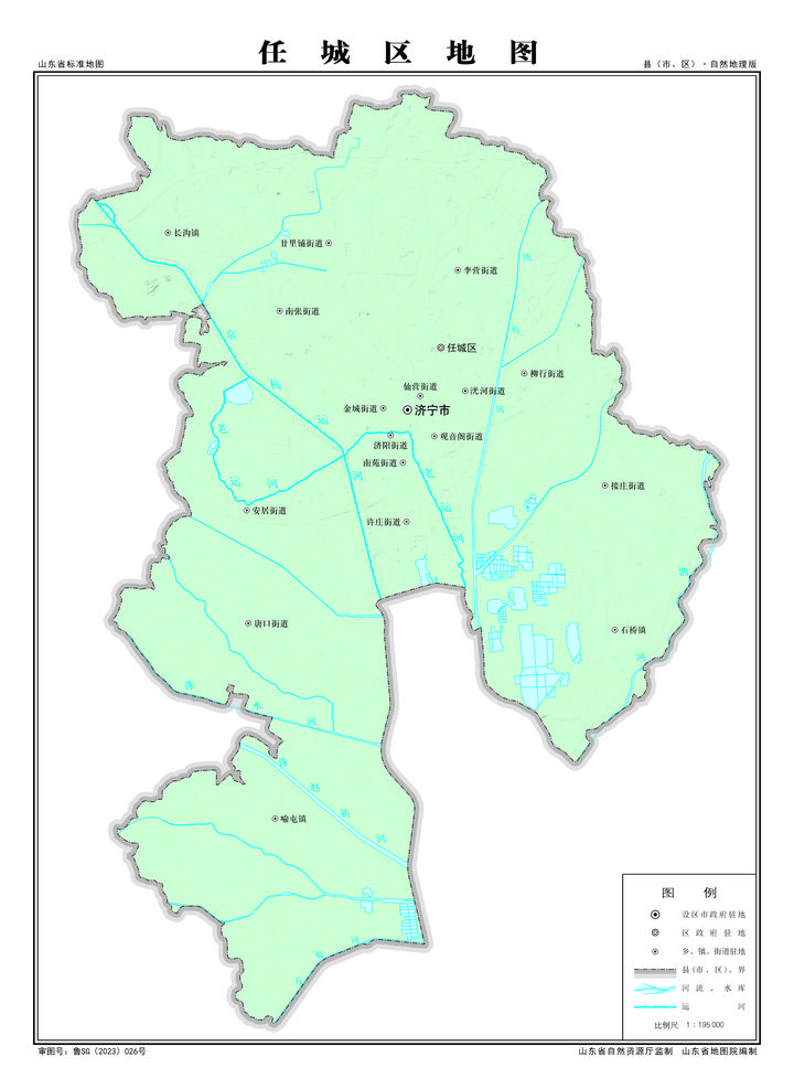 济宁市任城区地图