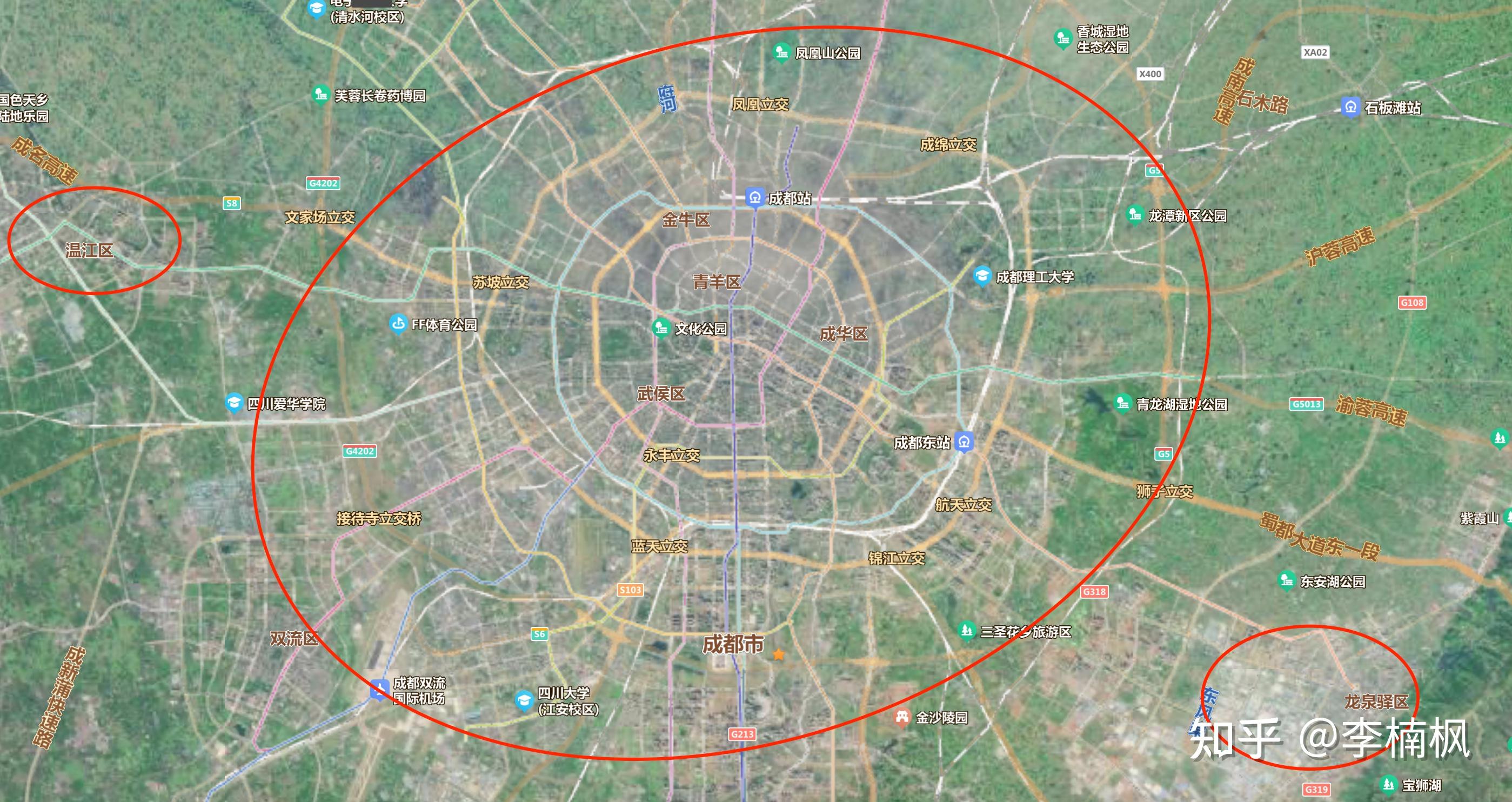 请问规划中城市中心区,中心城区,主城区有什么区别?如何区分? - 知乎