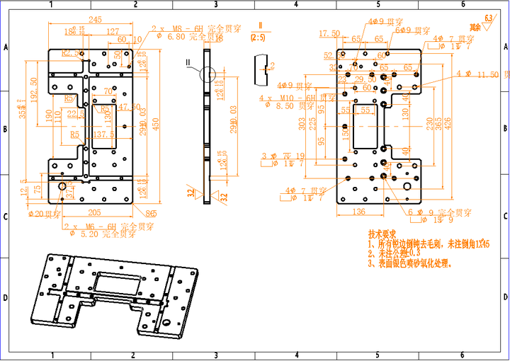 cnc编程初期练习图纸