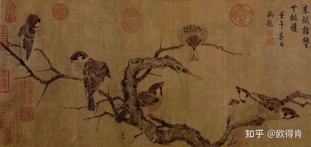 中国花鸟画技法——折枝 - 知乎
