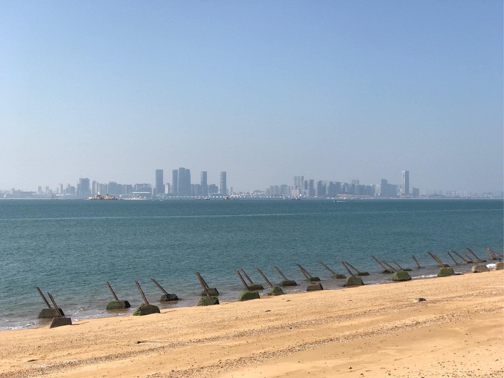 从金门看厦门是什么样子的