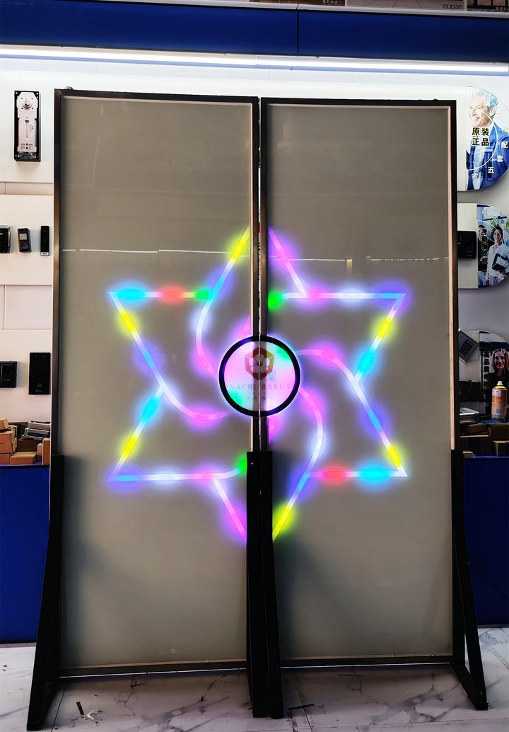 触控发光自动门 餐吧幻彩自动门 - 知乎