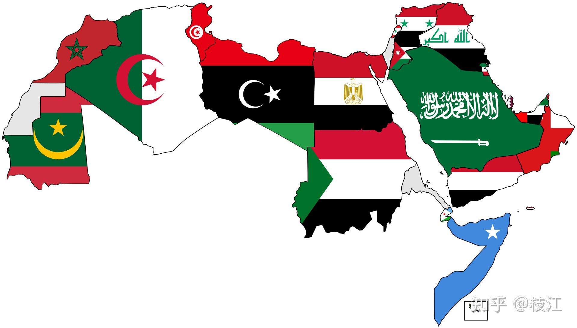 如何快速记住所有中东（阿拉伯）国家国旗？ 知乎 