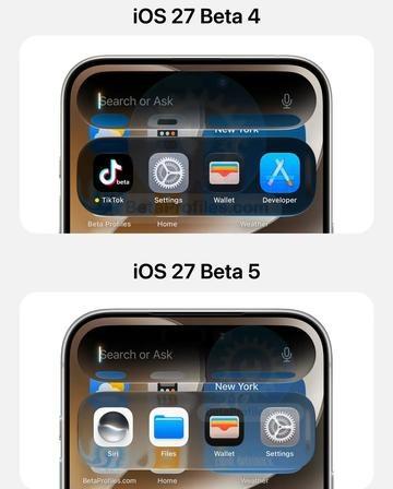 iOS 27 Beta 5细节再优化:液态玻璃透明度上限升级,通透质感升级 - 知乎