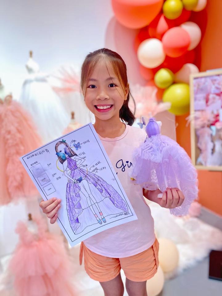 少儿服装设计|9岁小朋友线上课原创设计