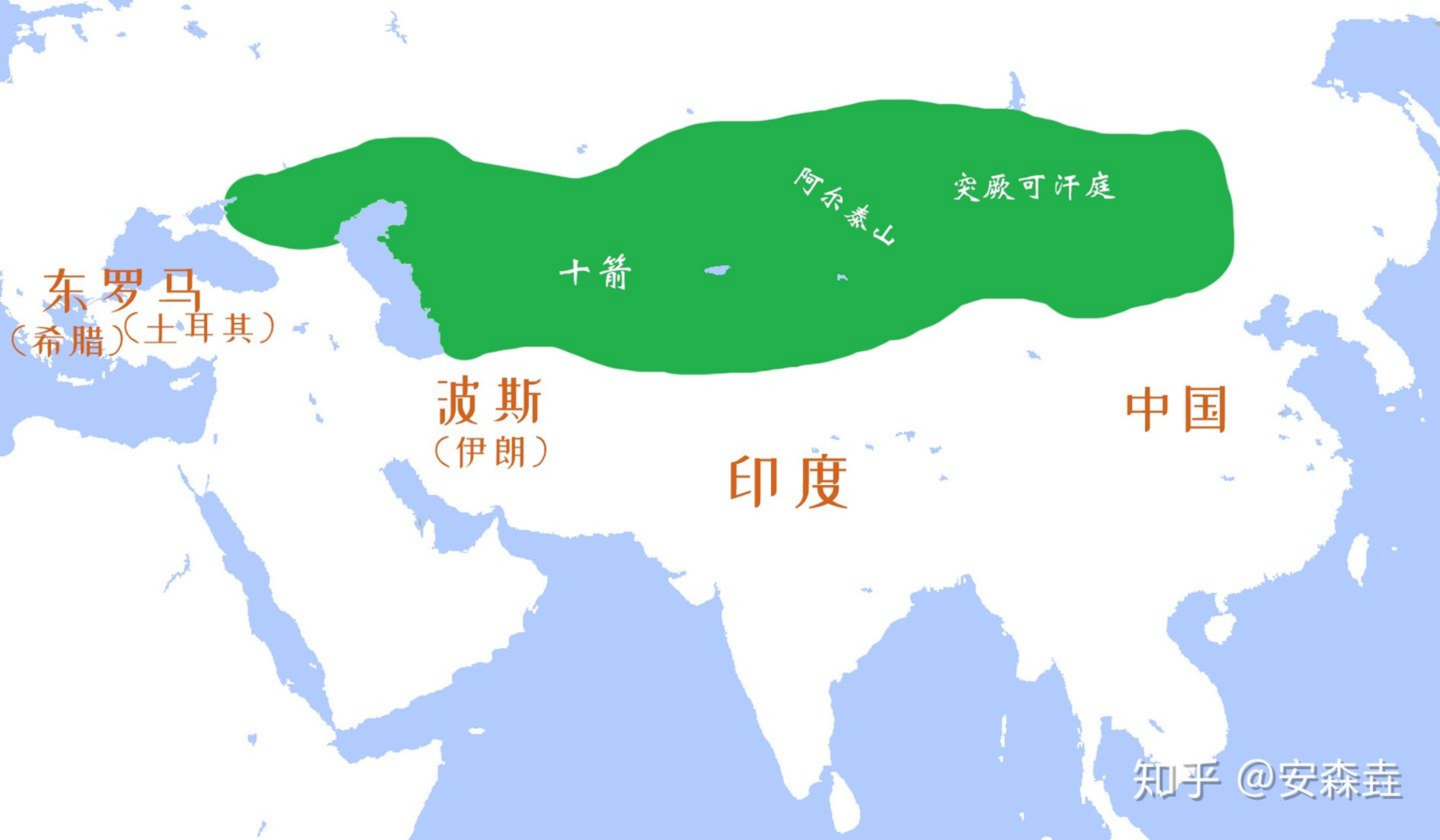 图 41：突厥汗国的扩张