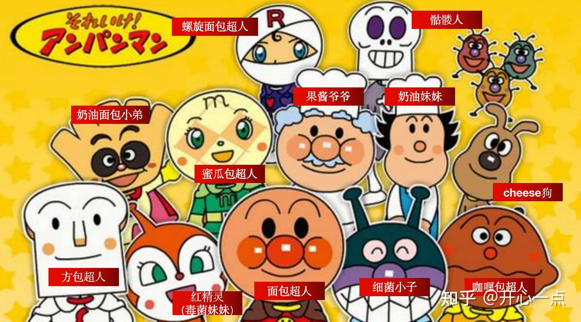 求科普面包超人主要角色? - 知乎
