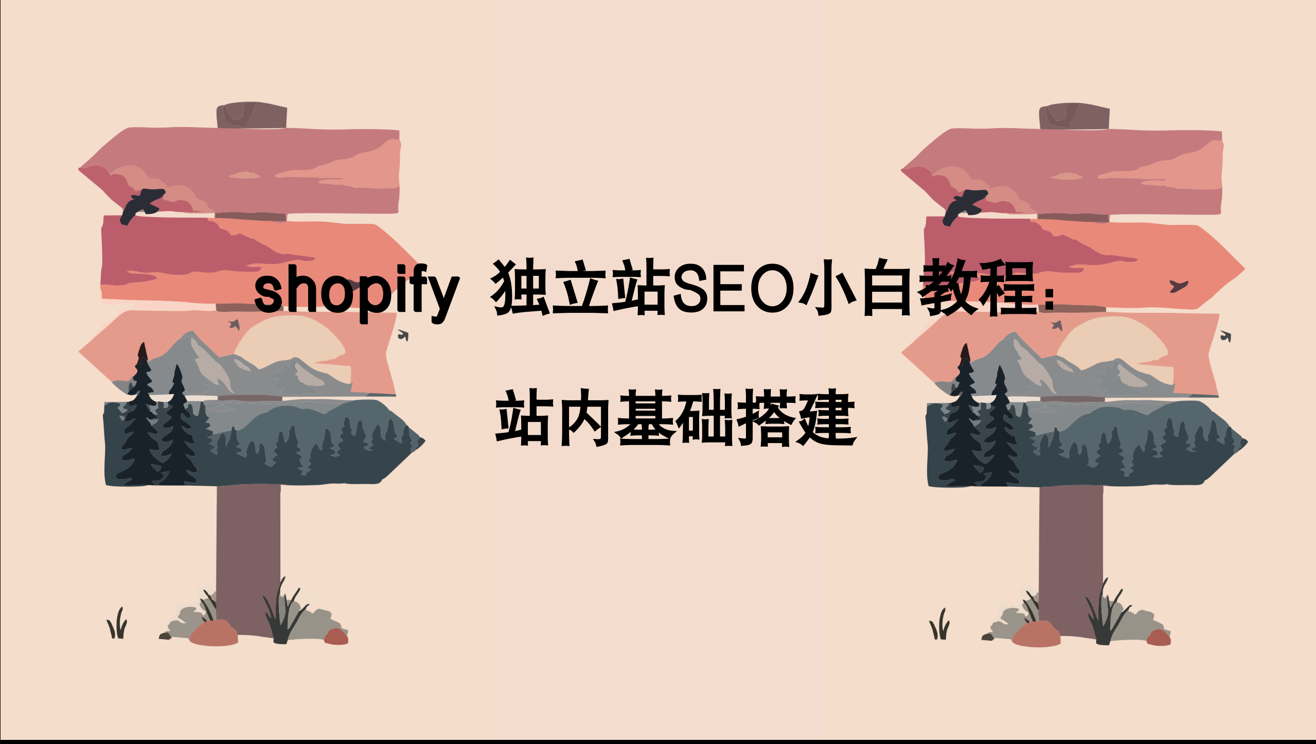 外贸shopify 独立站SEO小白教程（一）：站内基础搭建