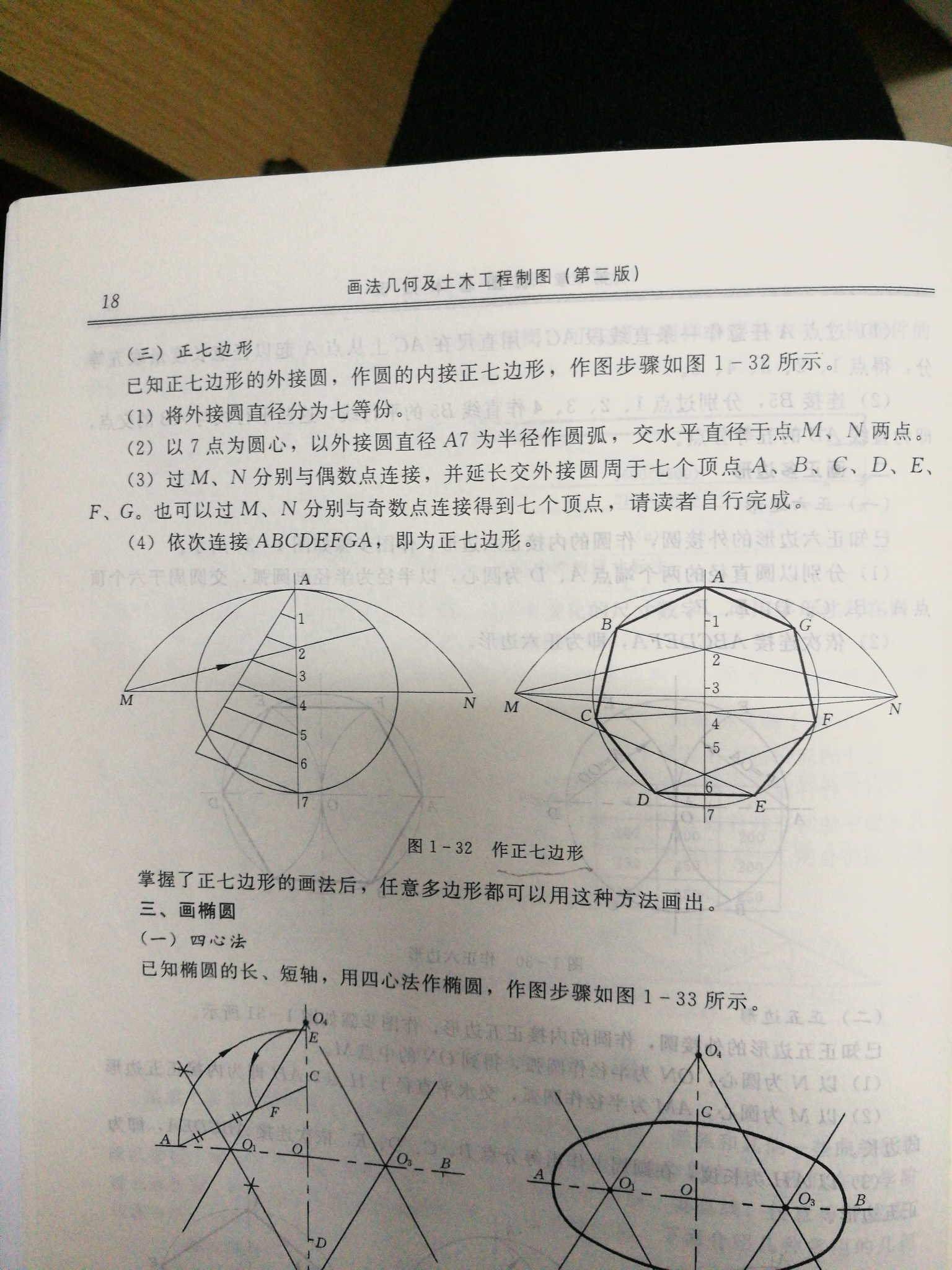 请问尺规作图画正七边形的操作为什么能画出正七边形