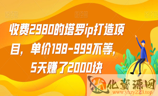 《塔罗IP打造项目》单价198-999不等，5天赚了2000块_wwz