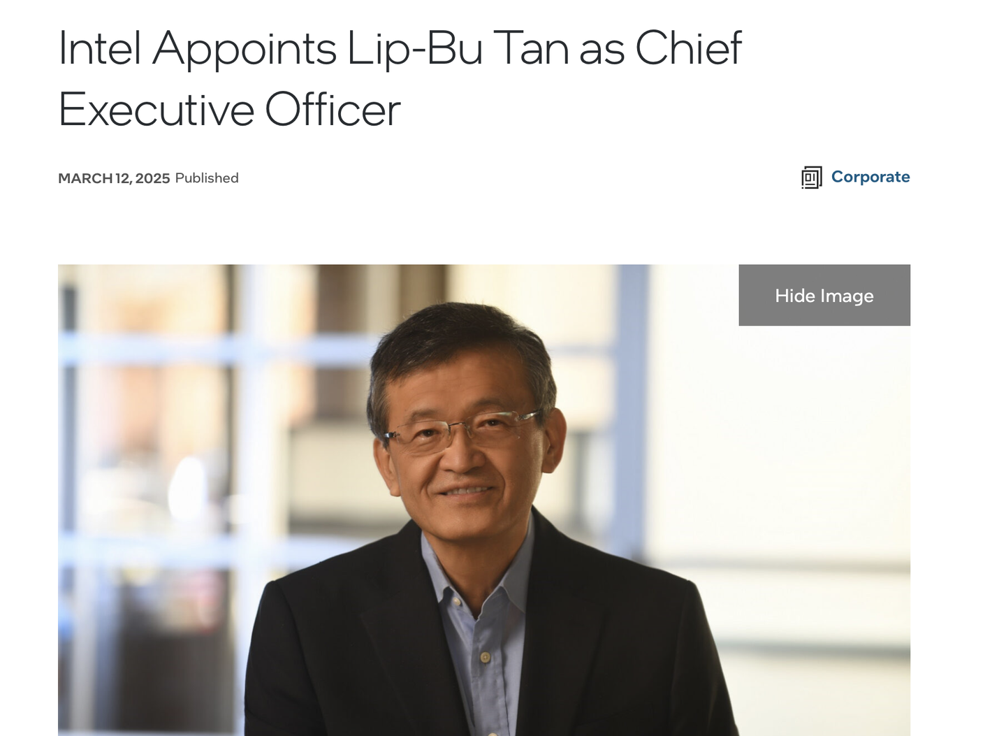 收购整合风波之际,行业老将陈立武接任英特尔CEO,能否破局? - 知乎