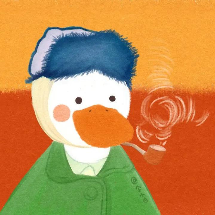有没有这种类似的鸭鸭世界名画头像?