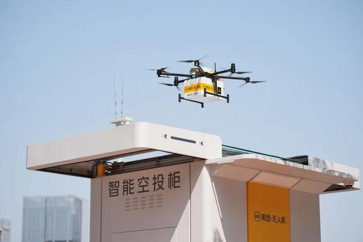 深圳美团无人机送外卖来了配送只需12分钟