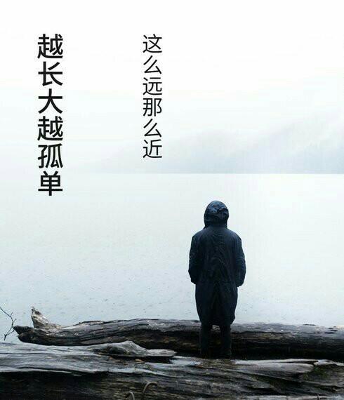 越长大,越孤单. 倘若深情不曾被辜负 原谅我孤独成疾无药可医.