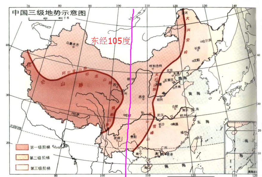 中国地质构造分界线是东经105度,该分界点上的构造活动特征? 