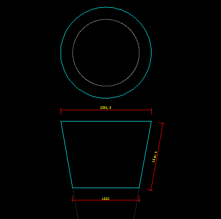 上圆下椭圆的近似圆台展开图该怎么画(请看问题描述的投影图)? - 知乎