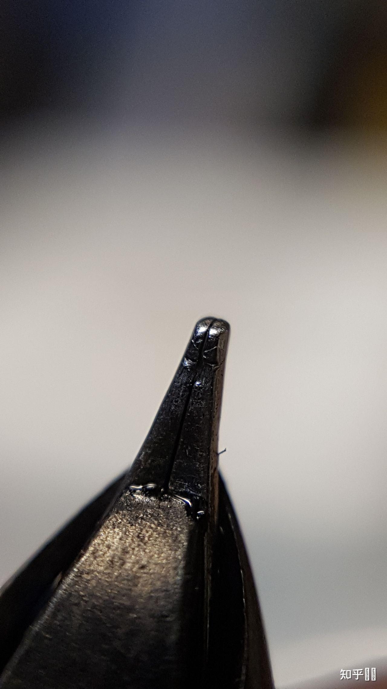 请问钢笔笔尖铱粒磨平后还能写吗