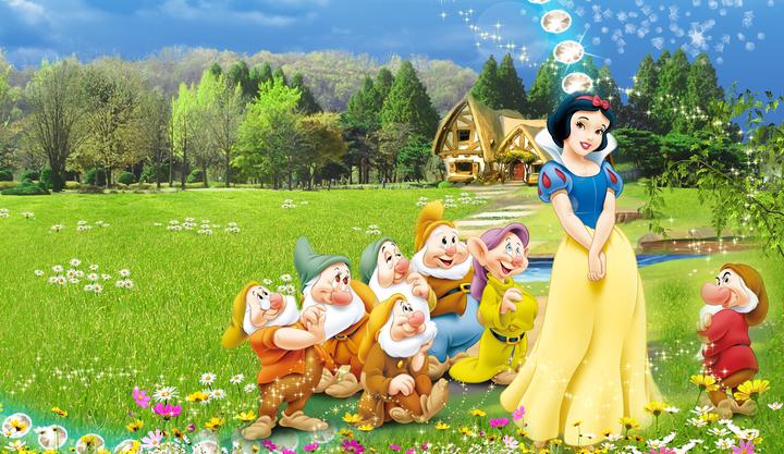 白雪公主越来越美原来是遇见了七个小矮人