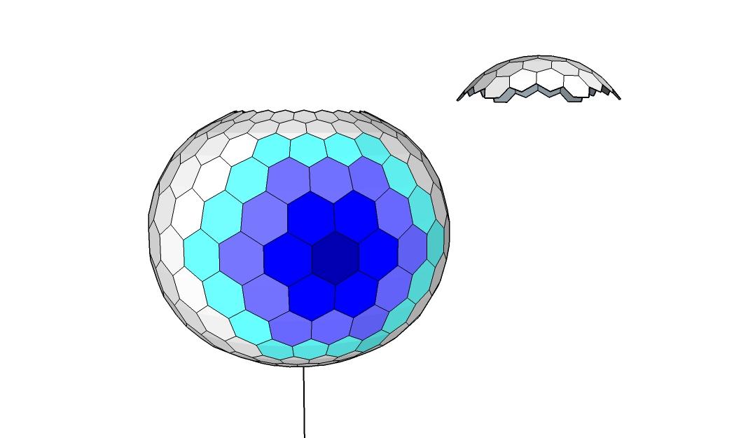 正六边形可以铺满球体表面吗? 