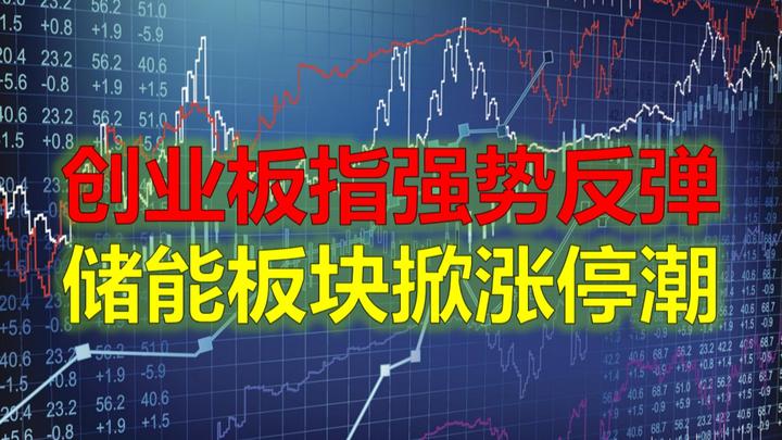 创业板指强势反弹,储能板块掀涨停潮 - 知乎
