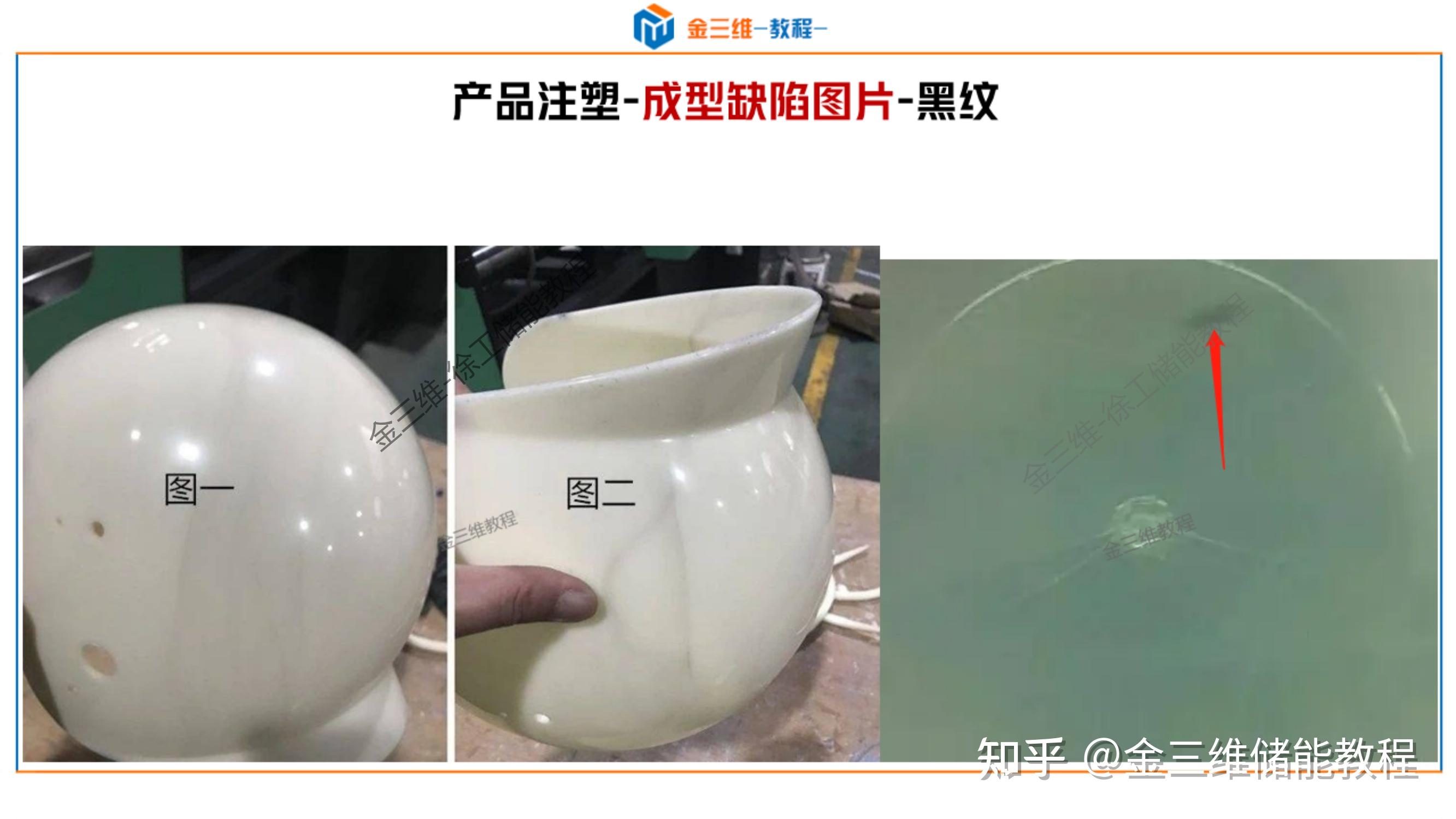 常见注塑成型缺陷分析及解决-顶白,黑点,黑纹,冷料斑,飞边,批锋,缺胶,起层,分层,皱褶,翘曲变形,熔接线,夹水线,烧焦,困气 - 知乎