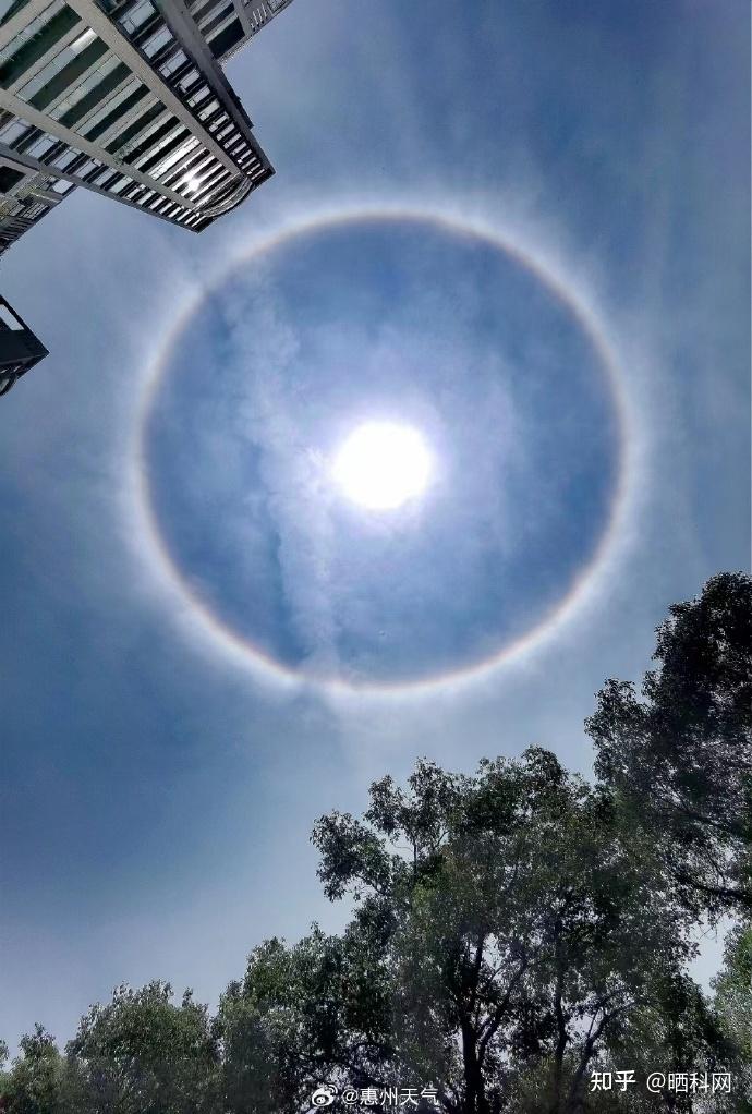 深圳上空出现日晕现象你拍到了吗如何从科学角度解释