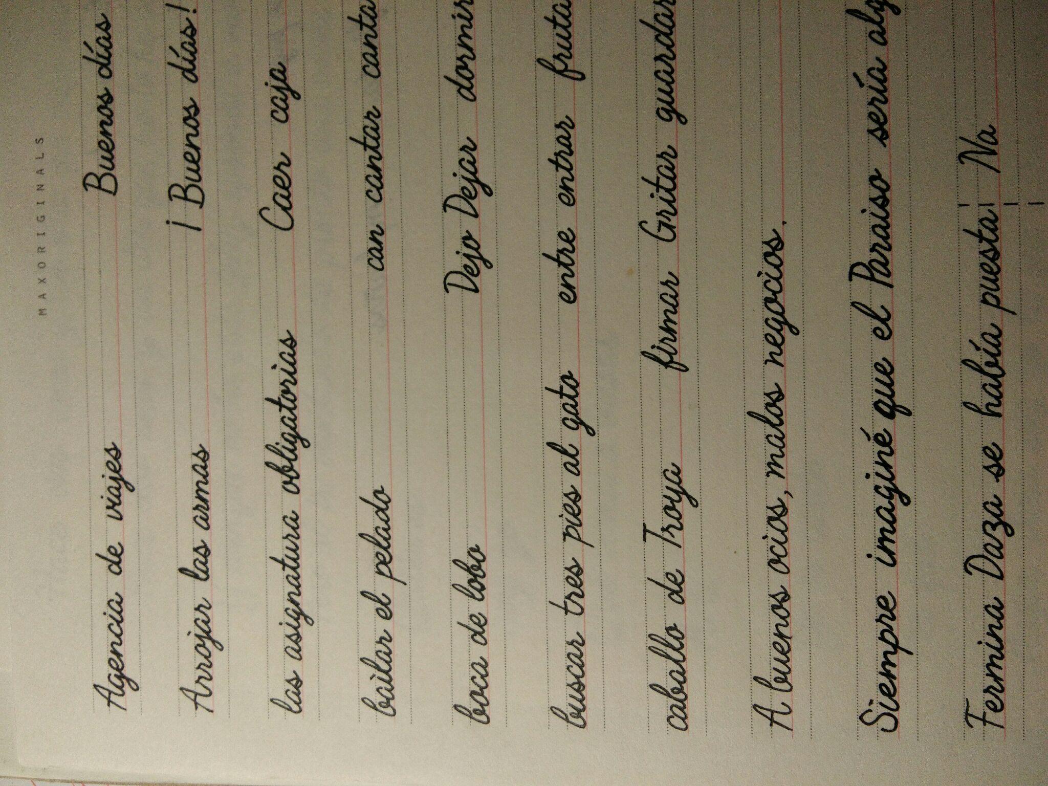 西班牙语书写怎么写像英文那样写可以看懂吗还是要练书写体