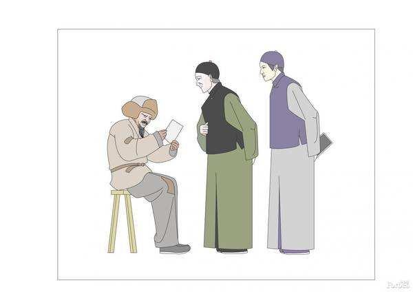 地主黄世仁与他的长工