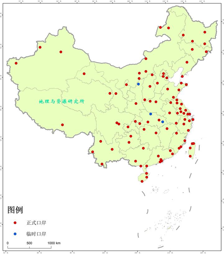 中国国际机场空间分布图202402版