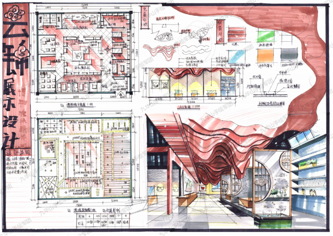 室内设计快题考研专题|健身房室内空间设计