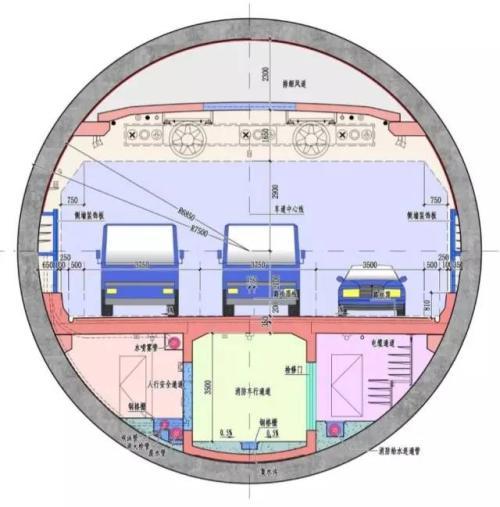青岛胶州湾海底隧道双向车道中间的小孔是什么作用? 