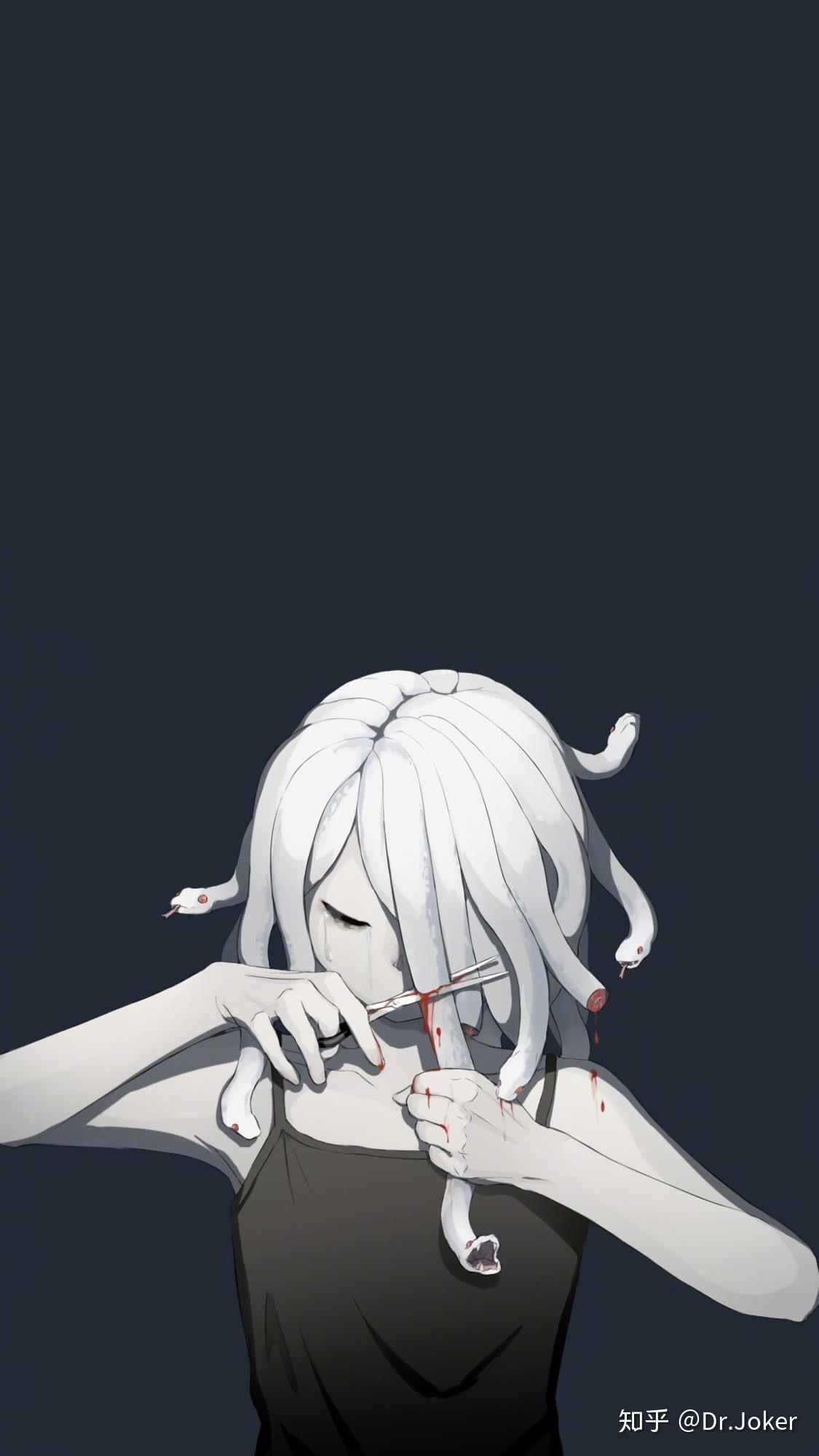 有哪些暗黑风格的或者很丧的壁纸和头像?