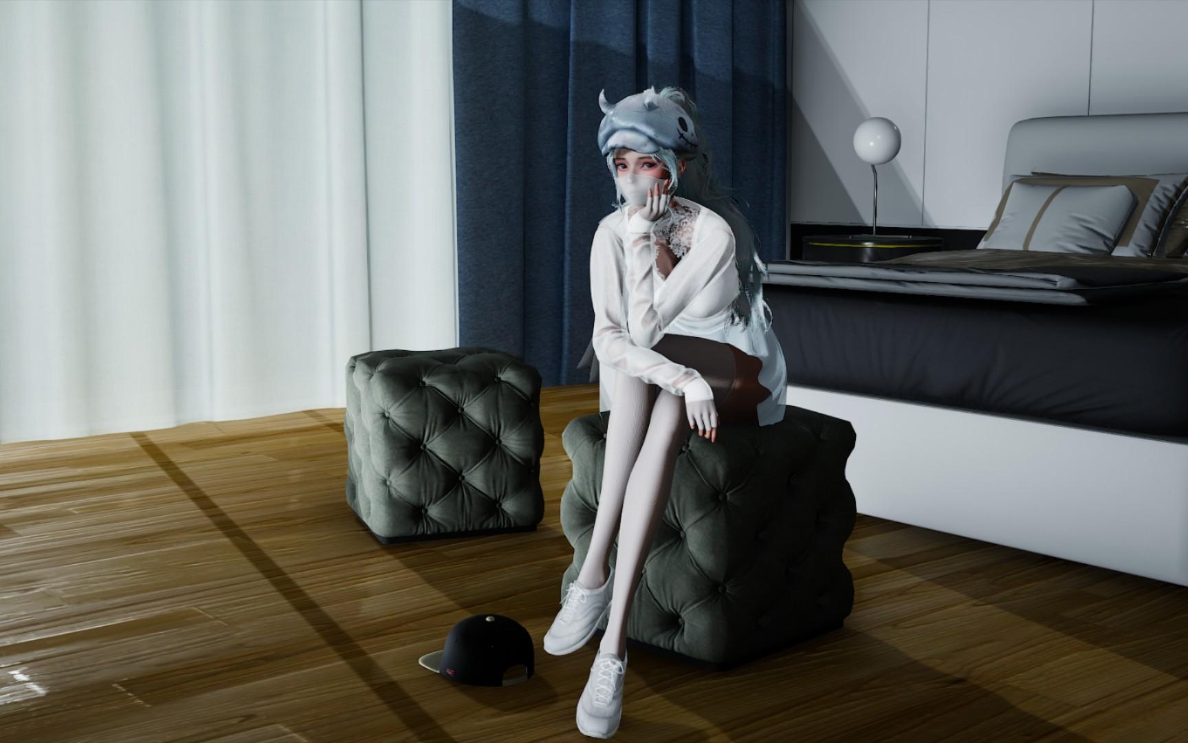 免费分享第二十二期-口罩少女(衣服套的zod大佬的)(hs2)