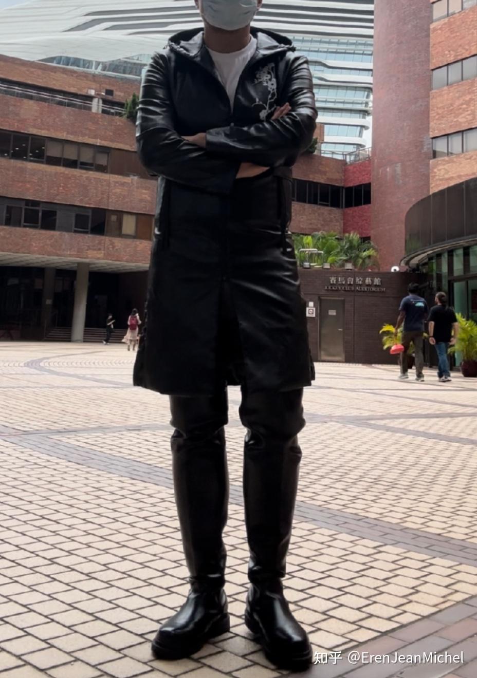 男生穿过膝靴?