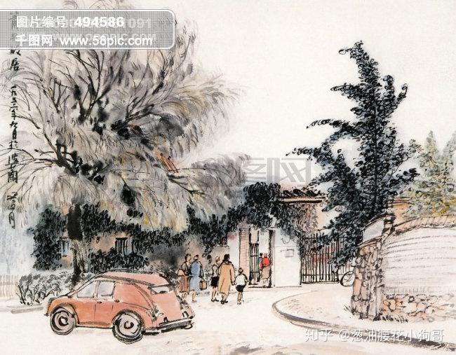 国画怎样画汽车?