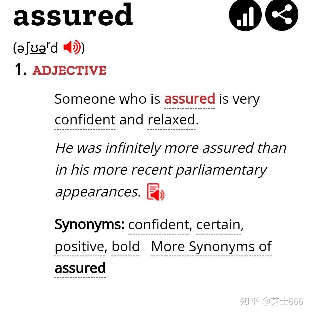 请问友友们confident,assured,proud都是表示自信，有什么区别呢？ - 知乎