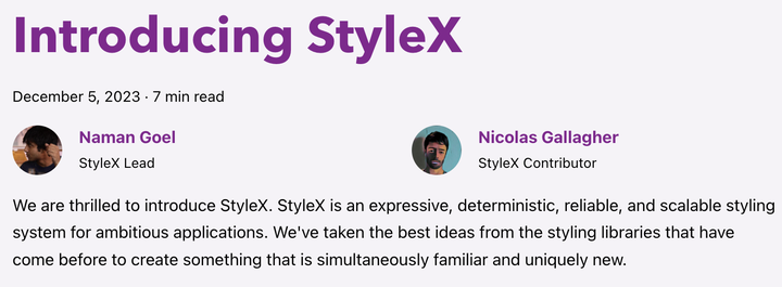 Facebook 开源 StyleX —— 在 JavaScript 中写 CSS - 知乎