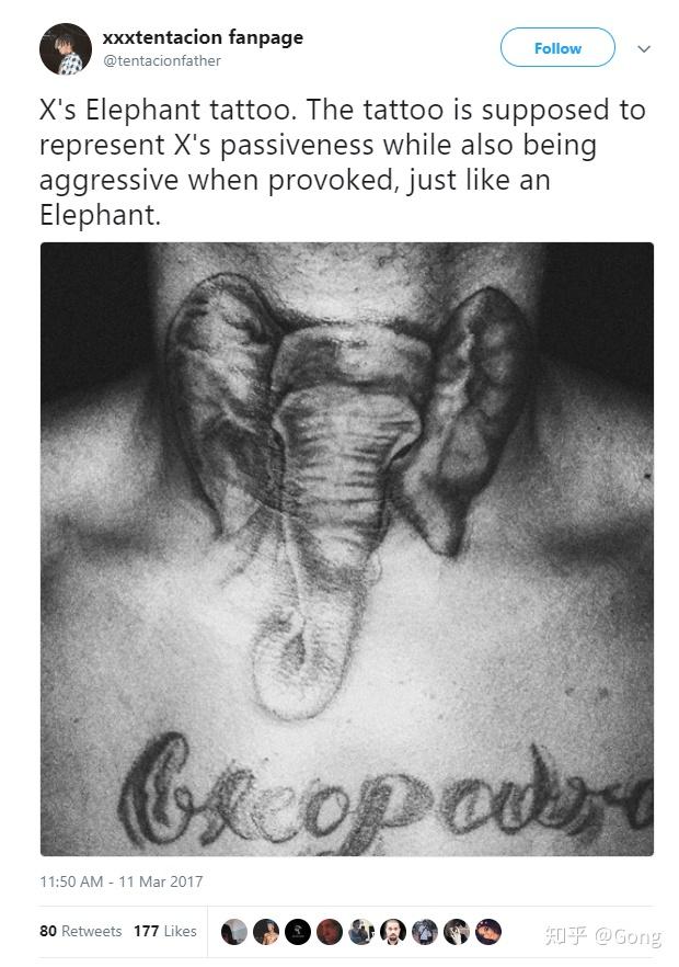 xxxtentacion都有哪些纹身