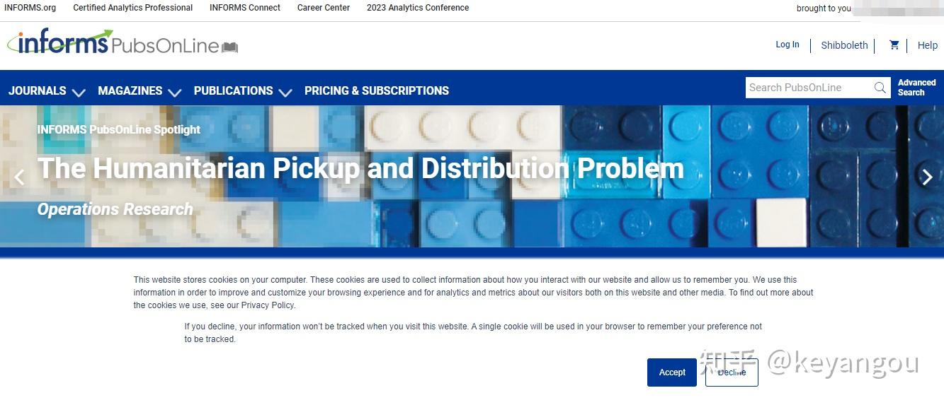怎么在informs上下载文章? - 知乎
