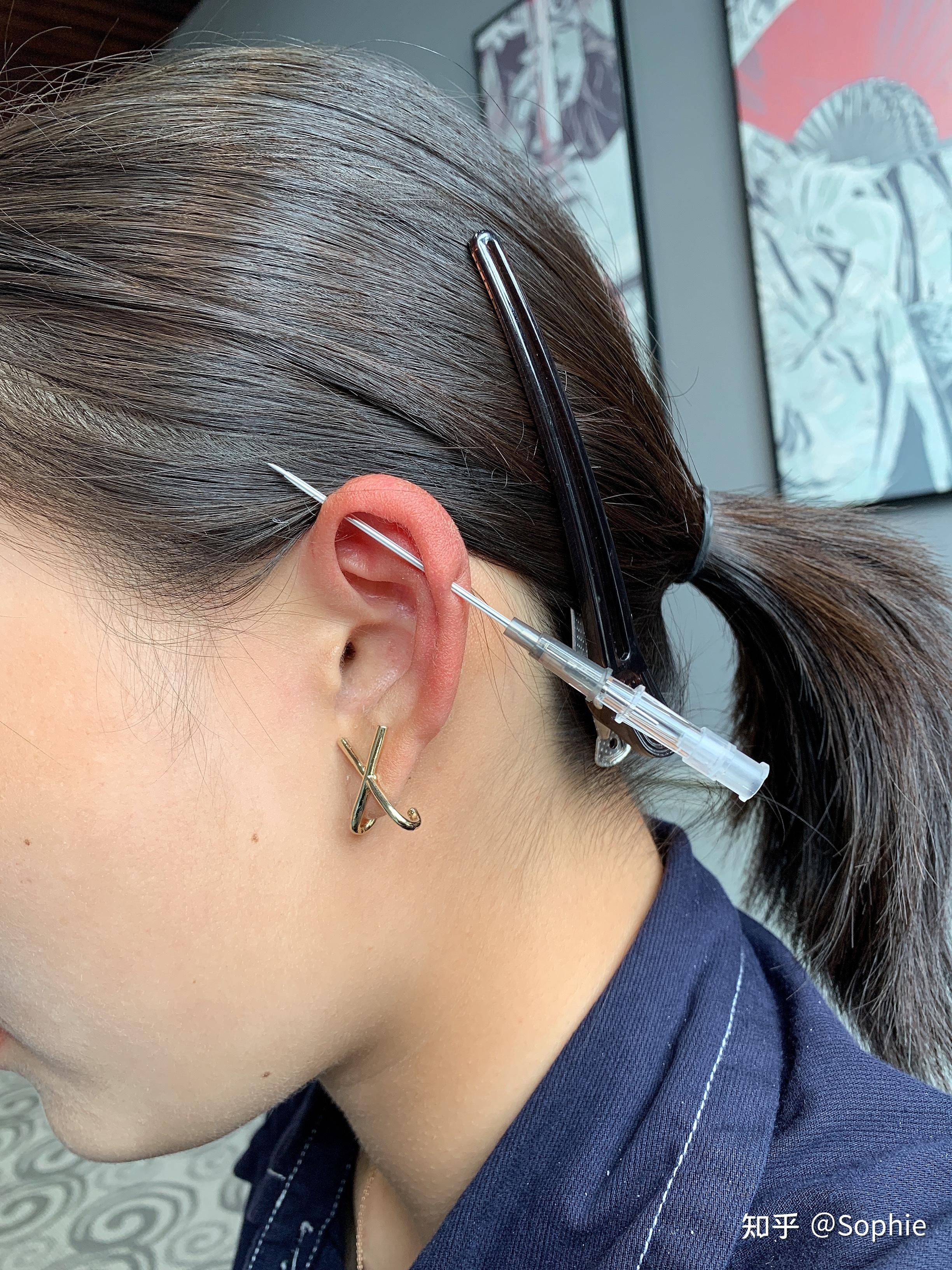 耳骨上打耳钉是什么体验? - 知乎
