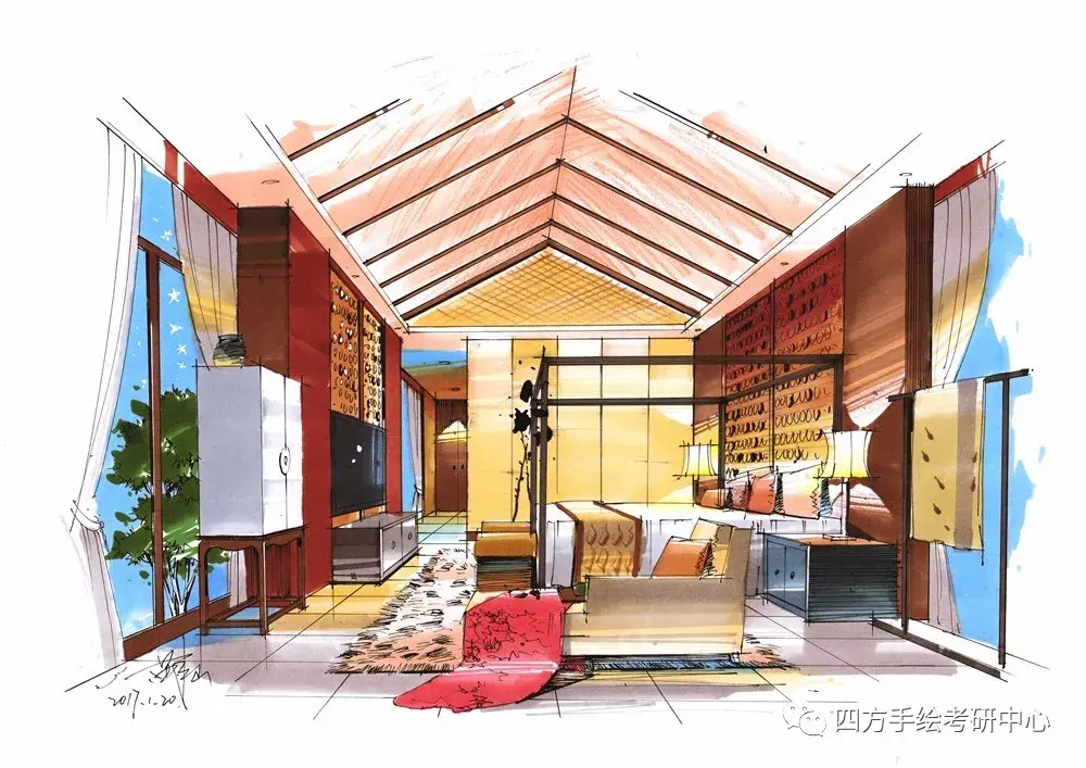 如何画好室内设计手绘? - 知乎