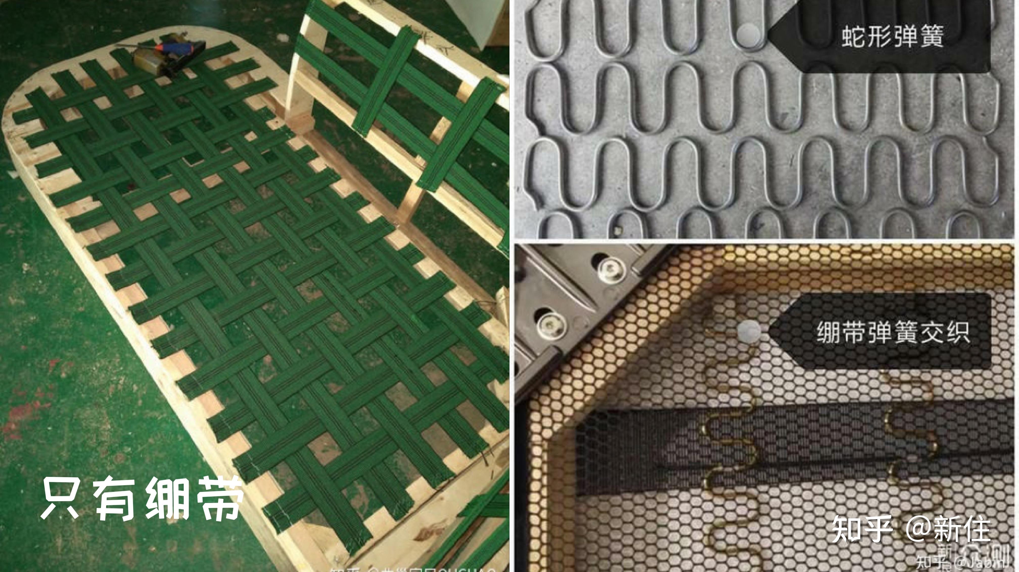 蛇形弹簧如果你选的不是独立弹簧,也要看选择这种蛇形 绷带的形式,而