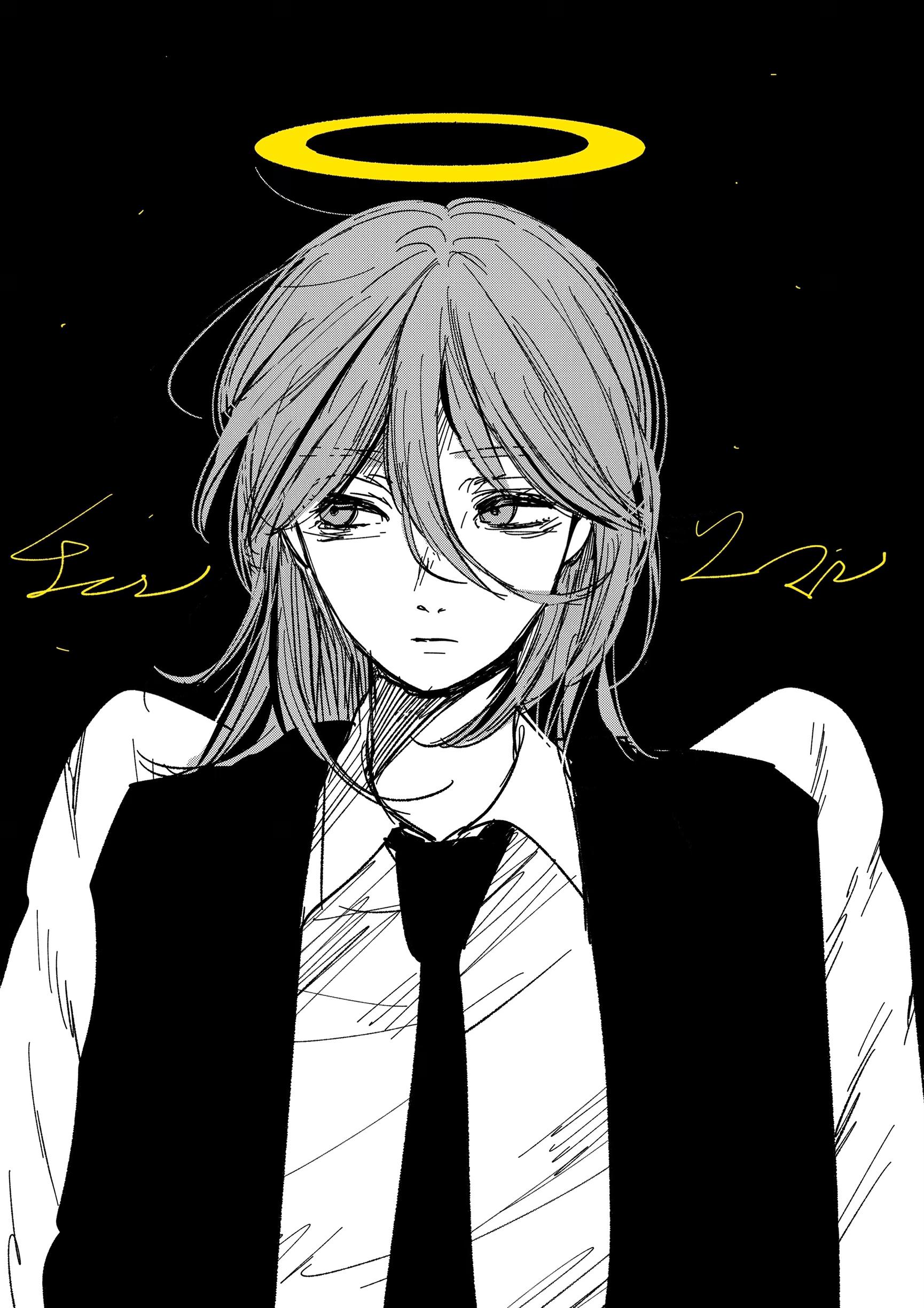 可以提供一些电锯人中天使恶魔的壁纸吗